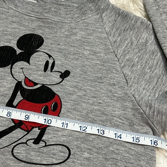 Vintage 80's Youth Mickey Mouse Sweatshirt Crewneck Long Sleeve Child XL - Picture 10 of 11